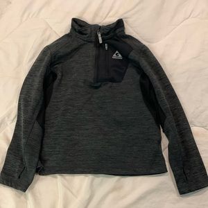 Grey, Sweatshirt, Sporty, Half Zip